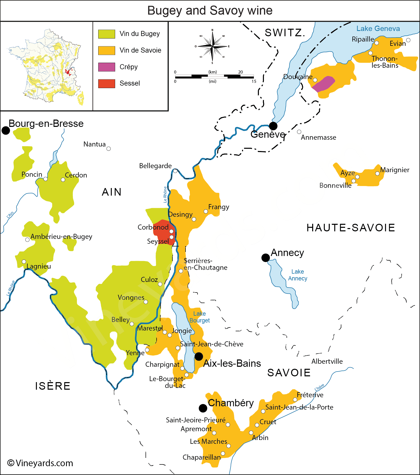 Wine Regions in Bugey Savoie